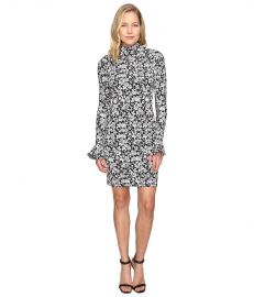 MICHAEL Michael Kors Floral Bell Sleeve Long Sleeve Dress at 6pm